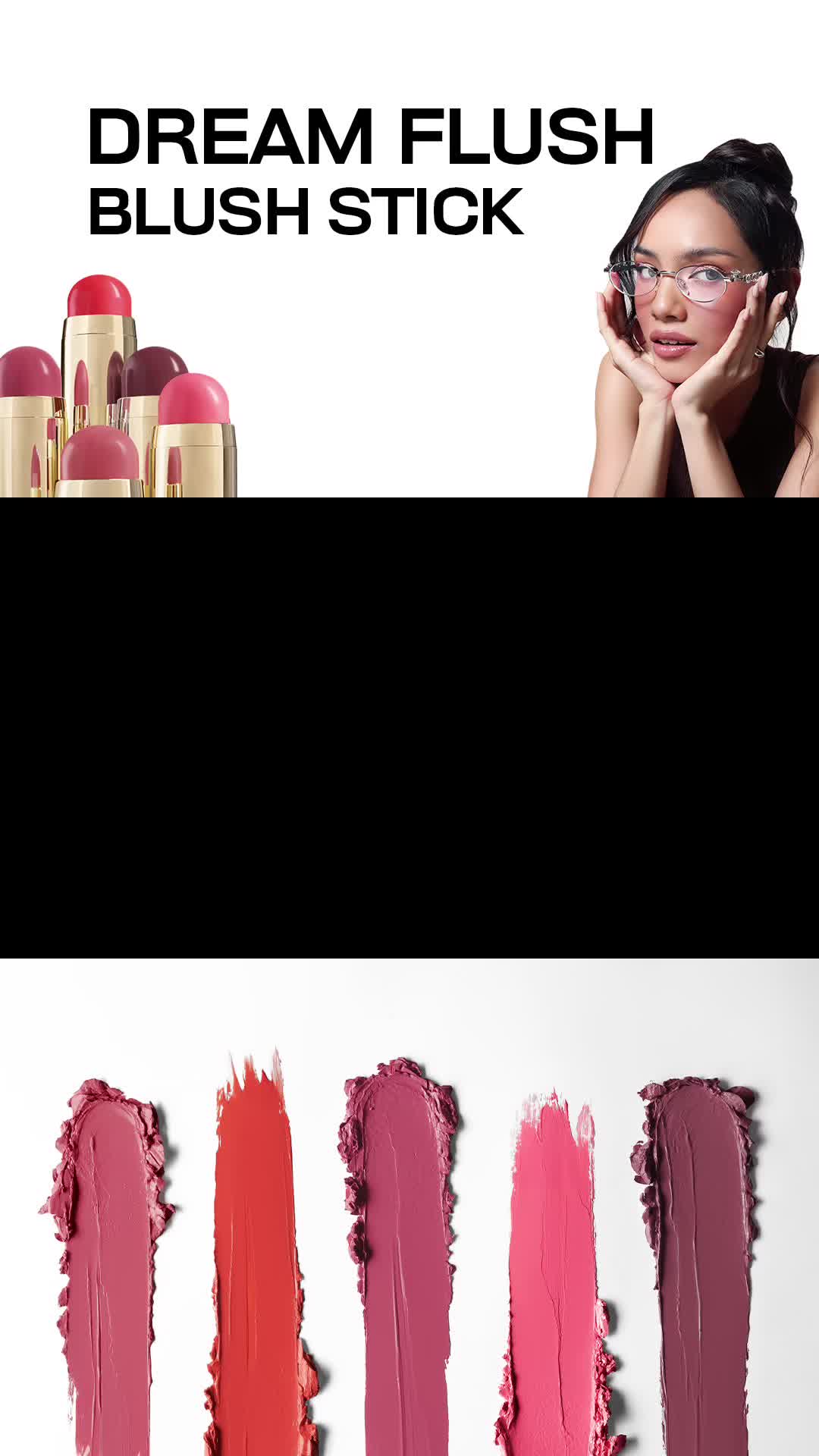 KIVA Dream Flush Blush Stick - Tripeptide Collagen Hydrating Blush On Tahan Lama Cream Semi Dewy Finish Praktis Perona Pipi