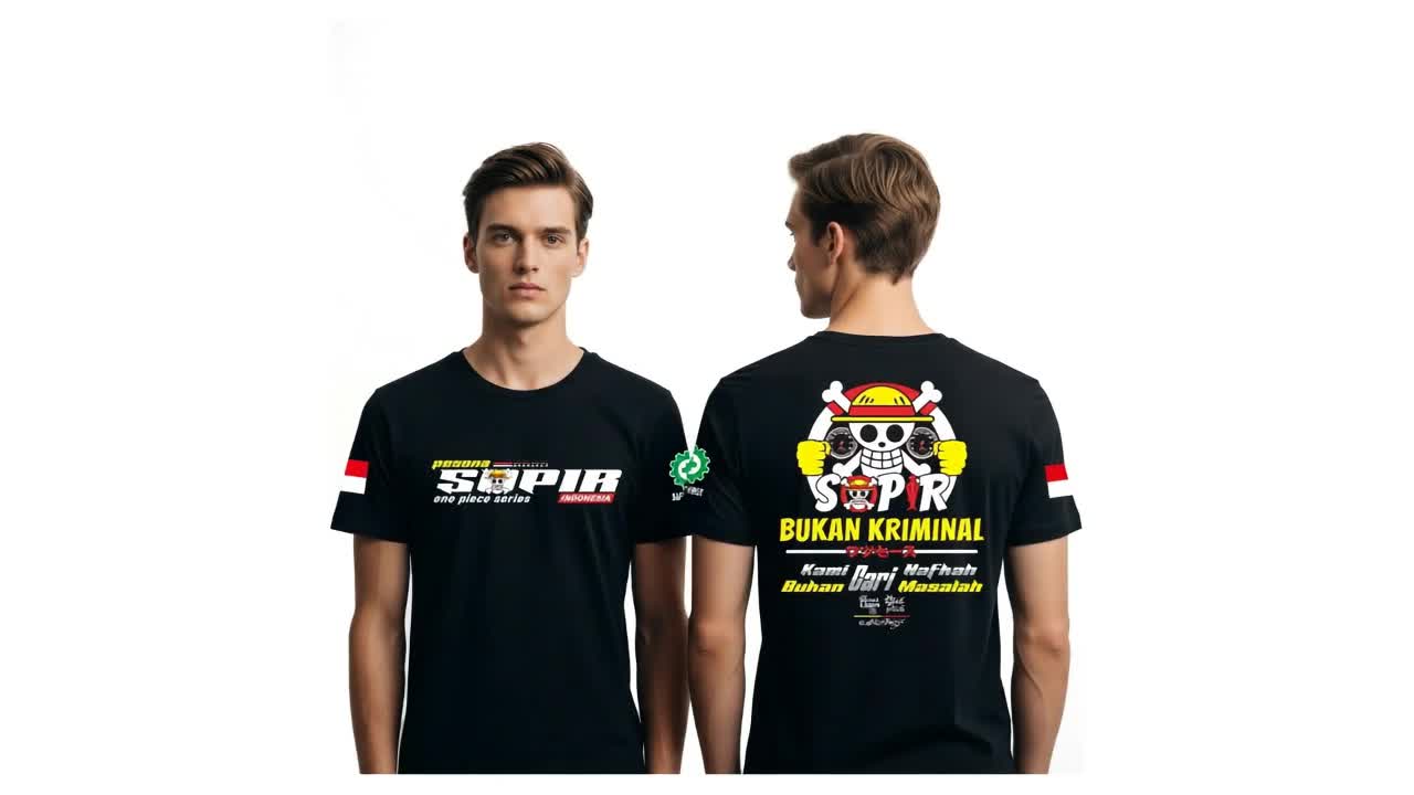 KAOS PRIA PESONA SOPIR INDONESIA ONEPIECE SERIES | SIMPLE, DINAMIS, DAN MEMBERIKAN KESAN KASUAL bajudistro Distro Combed Panjang Sablon Wanita Keren Polos Lokal