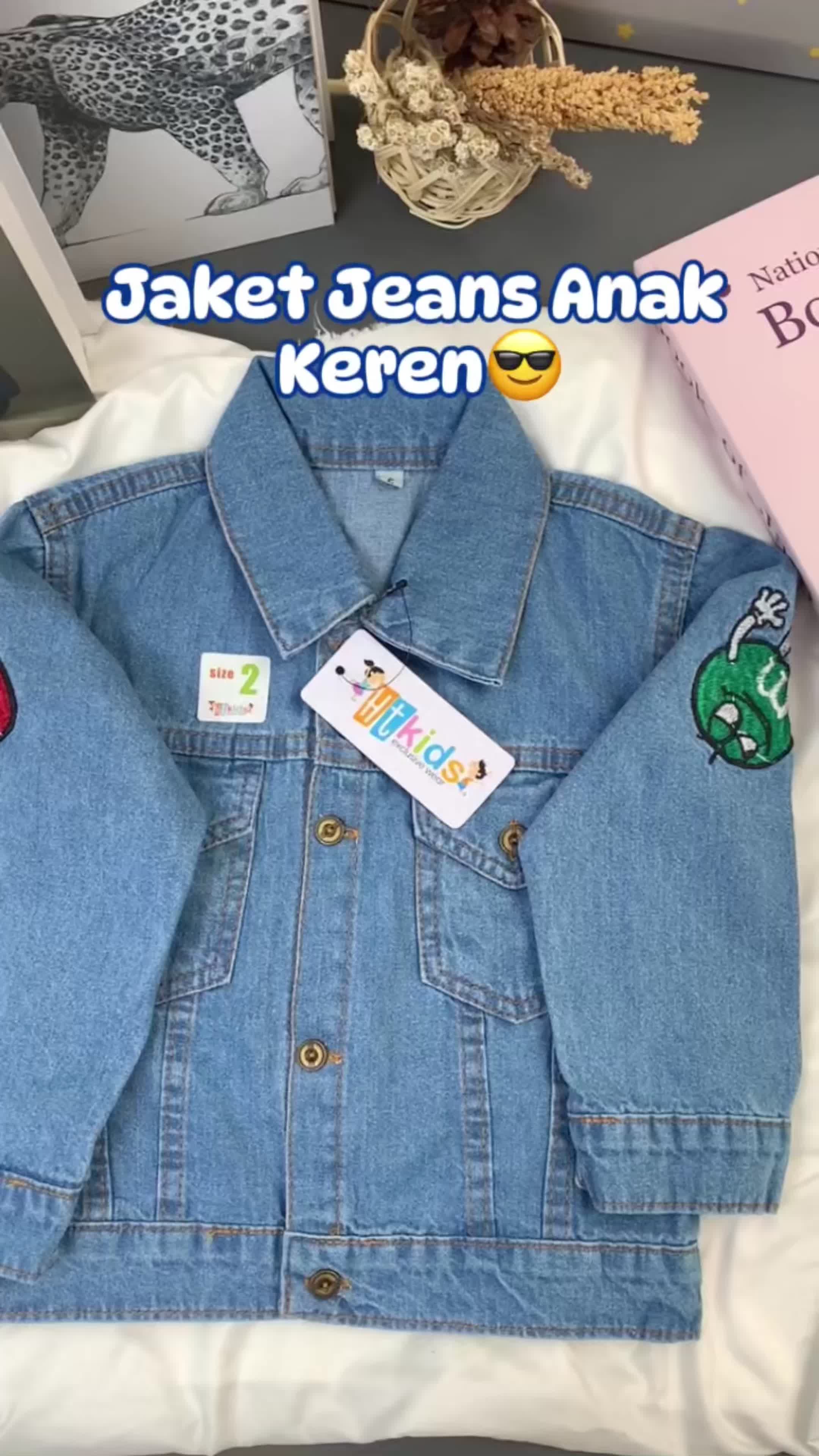 Jaket Jeans Anak Laki-Laki 1 - 6 Tahun