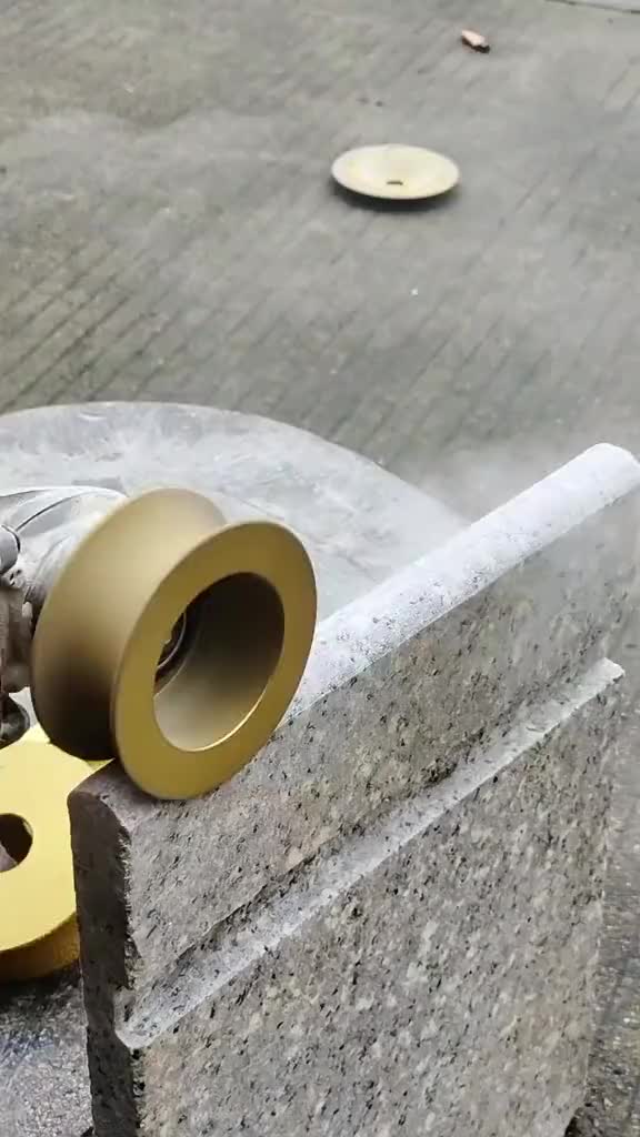 TEBAL 10 MILI Mata Pinggul Bevel Granit Profile Bullnose Roda Gerinda Diamond Aksesori Power Tool Presisi Tinggi untuk Profil Tepi Granit