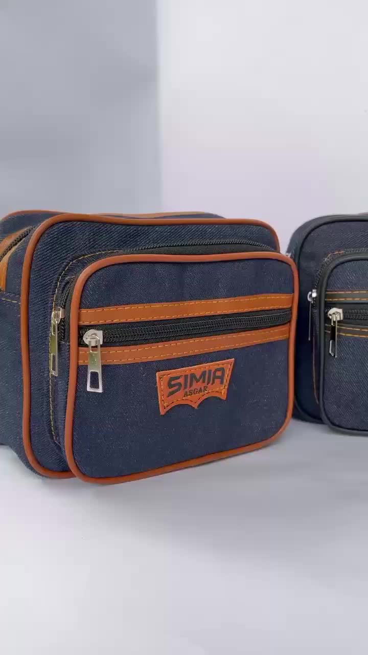 Tas Selempang Slingbag Mini Pria Wanita dengan Ruang Resleting