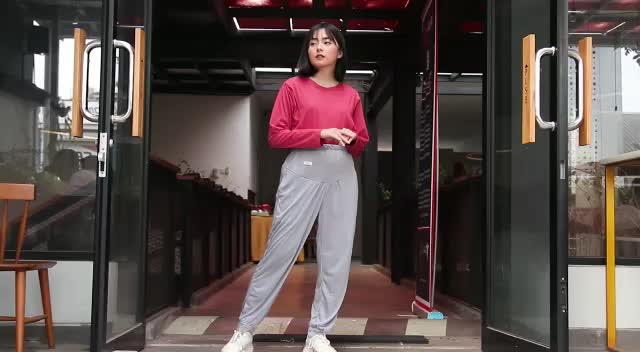 MOMIASI - Kaos Menyusui Baju Busui Nursing Wear Lengan Panjang Wanita Cotton