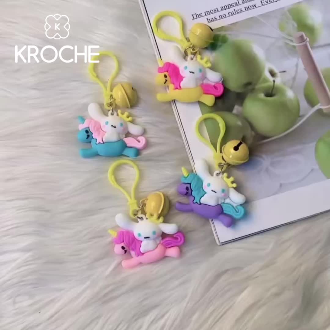 Kroche - Gantungan Tas Karakter Cinamoroll Keychain Gantungan Kunci Kuda Poni