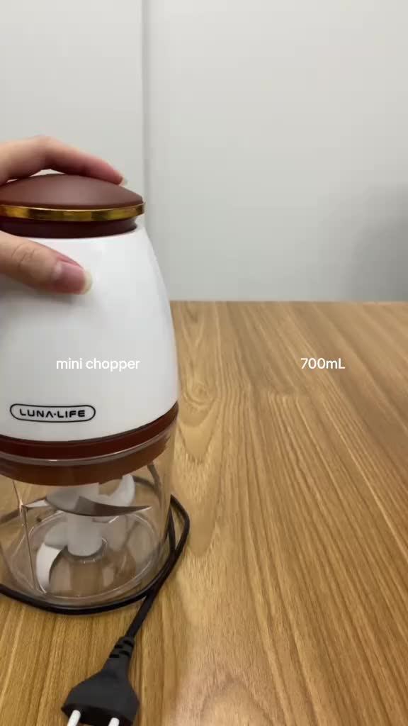 MINI CHOPPER LUNALIFE MFP7 700ML Food Processor Listrik 4 Mata Pisau