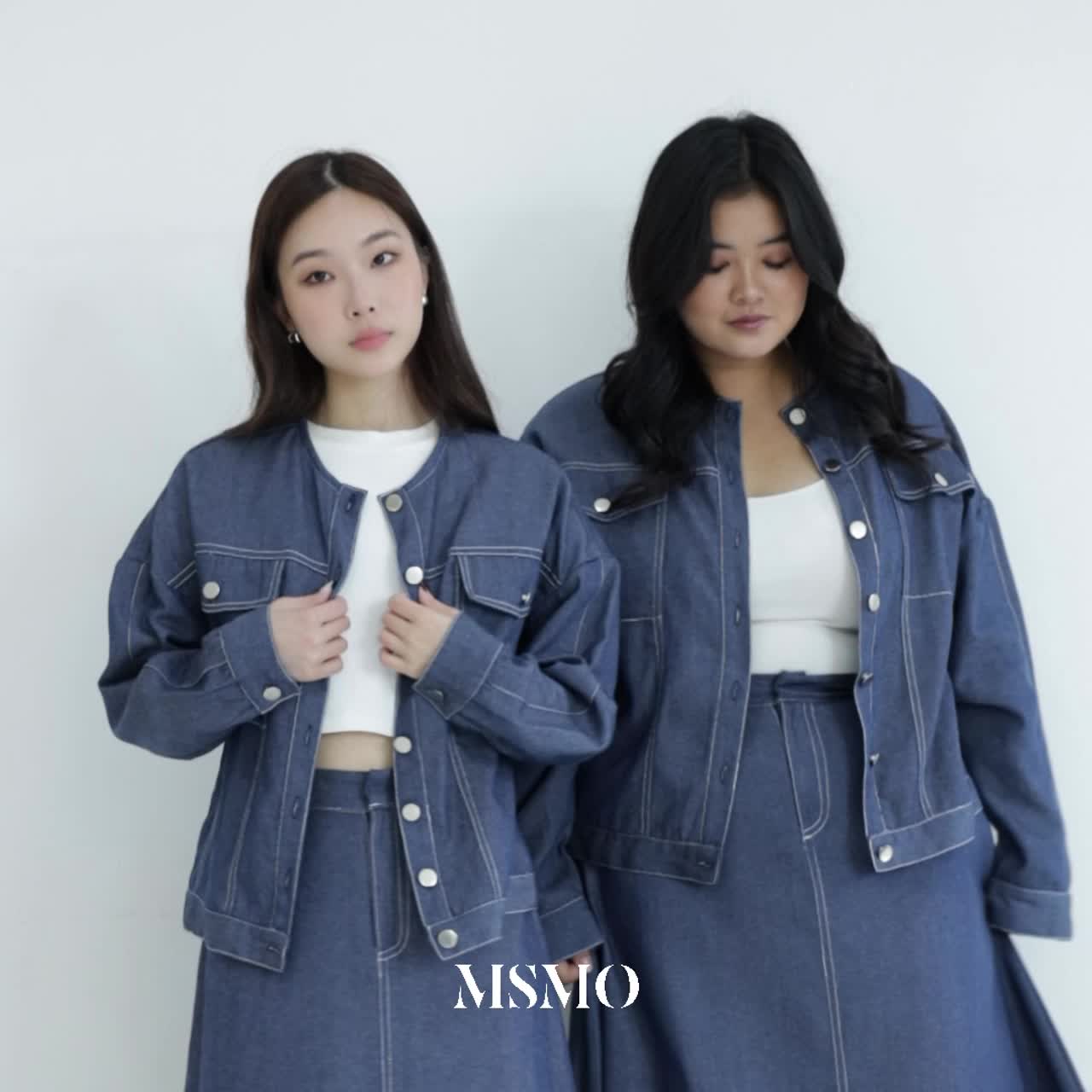 MSMO Delcy Jacket Denim / Jaket Wanita / Outer Wanita / Atasan Wanita