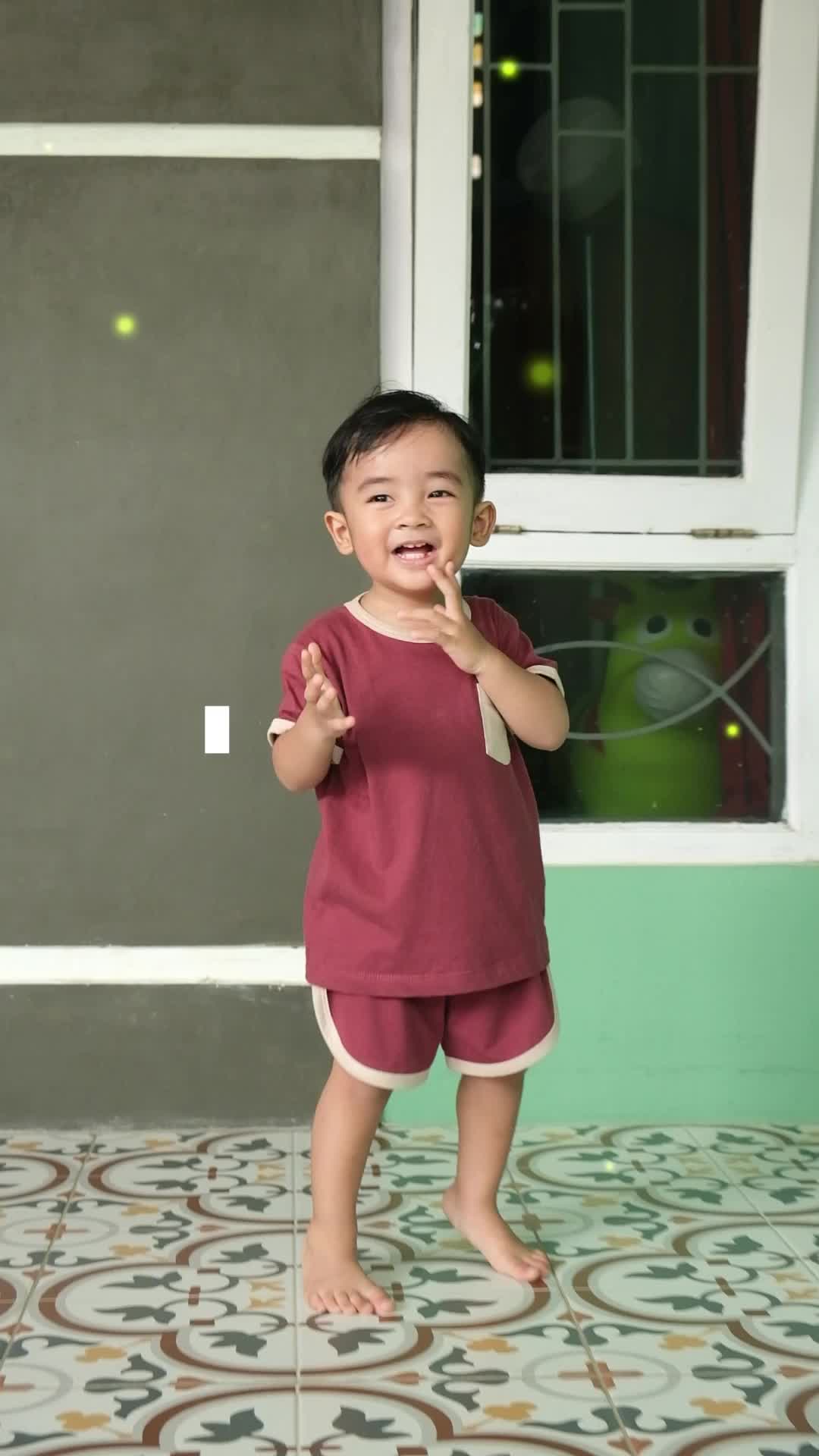 Piyama Baju Anak Two Tones Colors Kaos Anak Saku Kombinasi