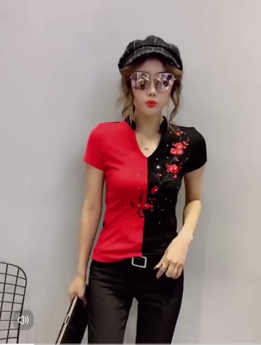B02 Blouse wanita import  baju atasan cheongsam import terbaru Kaos