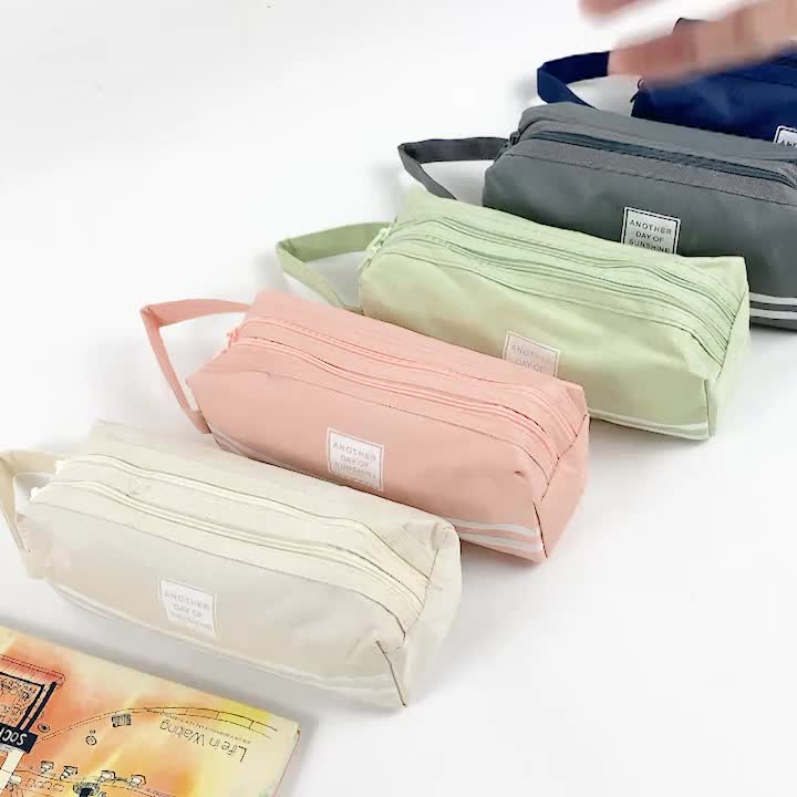 Tempat / Kotak Pensil / Alat Tulis / Kosmetik / Dompet Kain Kanvas / Stationery / Pencil / Pen / Cosmetic / Travel Case / Box / Pouch Canvas Samoyed PCMI-01