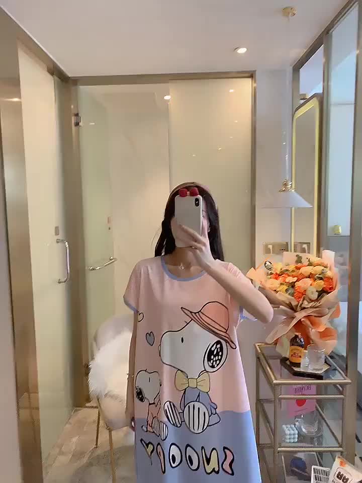 DASTER MOTIF KARTUN DASTER BIG SIZE JUMBO SPANDEK PAKAIAN TIDUR WANITA PIYAMA CEWEK DASTER LUCU KOREA