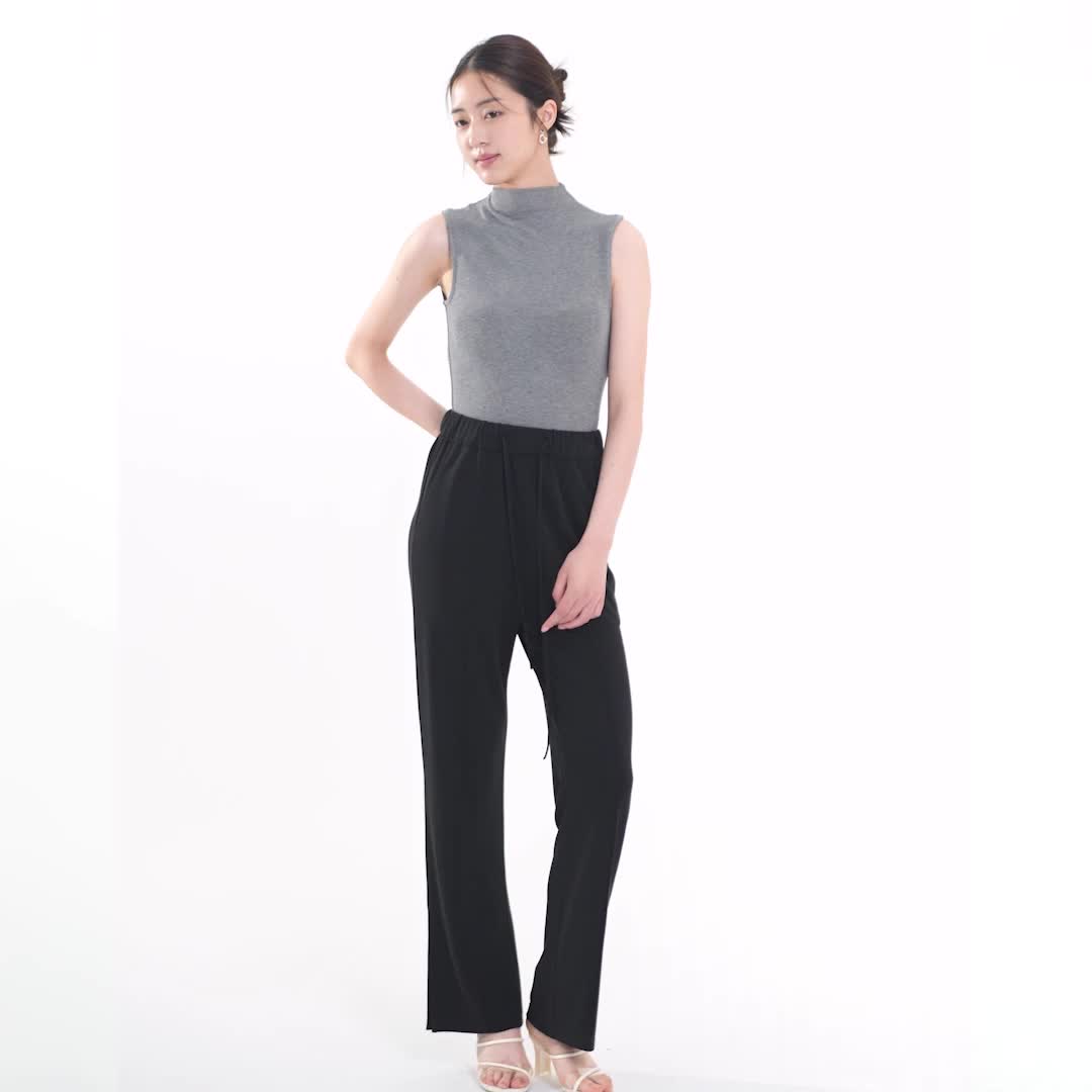 Nonmoi - Doona Pants Celana Panjang Berpinggang Lebar Longgar