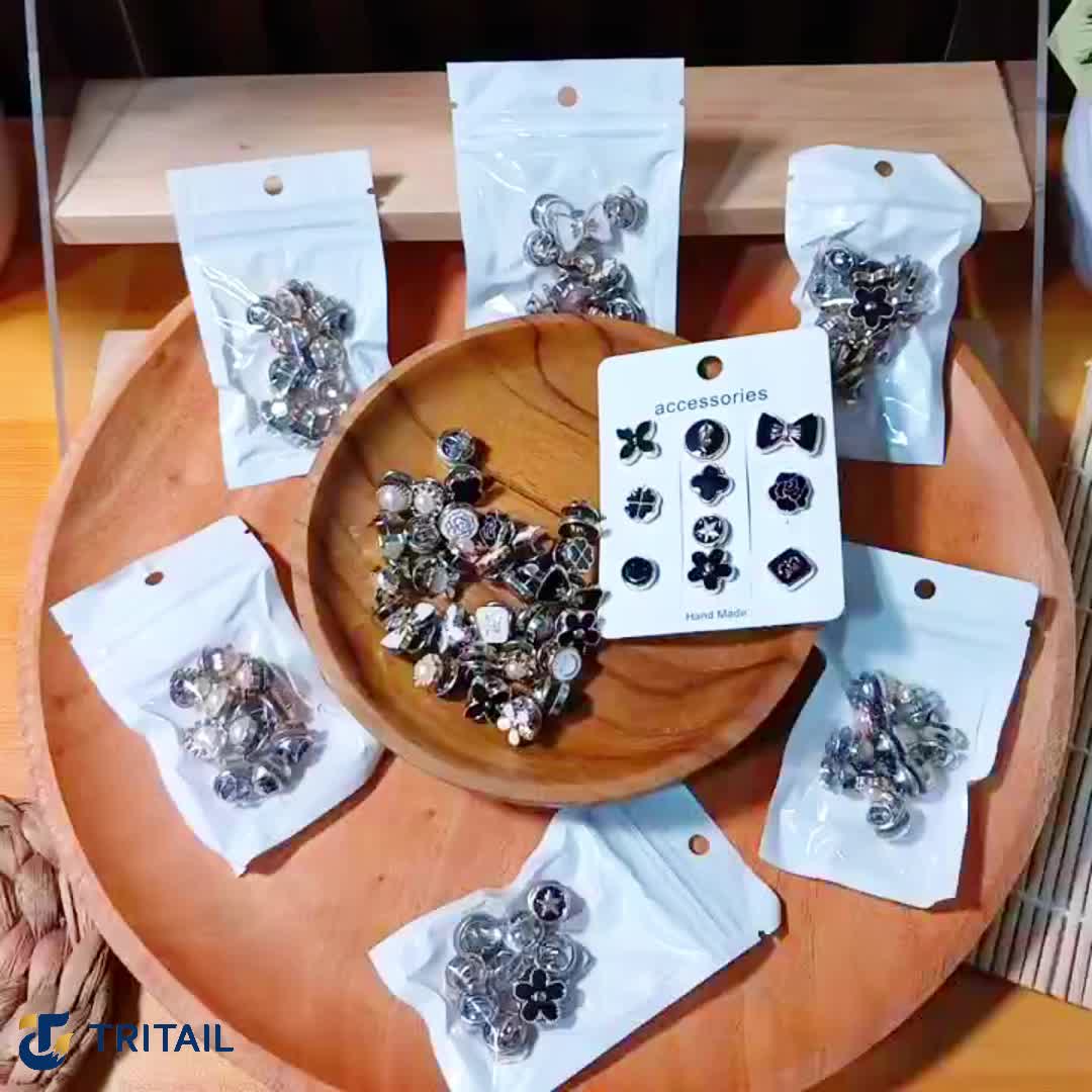 Tritail - 10pcs / Set Bros Pin Hijab Fashion Wanita Model Invisible Tanpa Kancing Dapat Dilepas