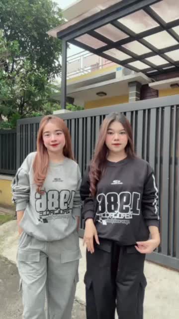 SWEATER ZERO CIRCLE 1986 SIZE S M L XL VNECK ATASAN WANITA TERBARU FLEECE KOREAN STYLE BASIC
