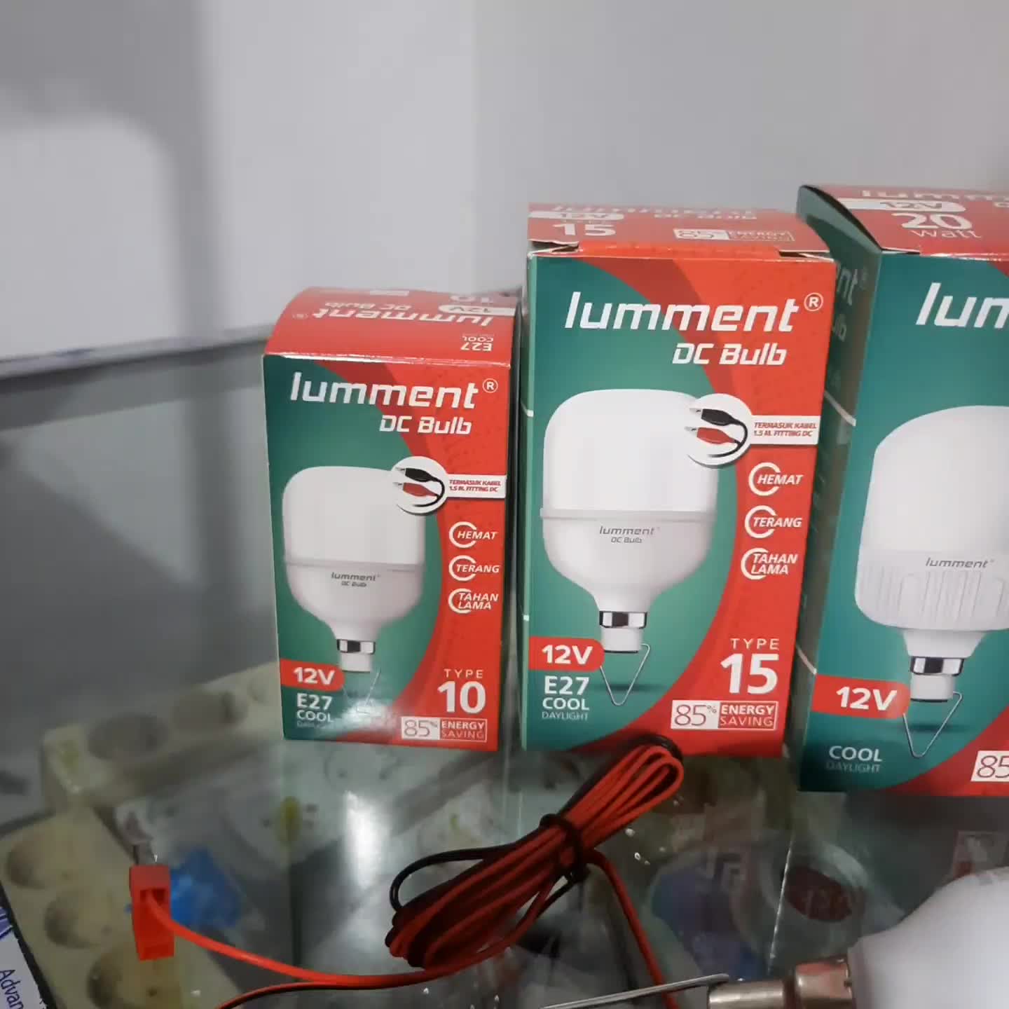 Lampu DC 12v Lumment Lampu Aki [ hadiah Setiap Pembelian 10pcs (boleh campur) Bonus 1pcs 15w Lummnet]