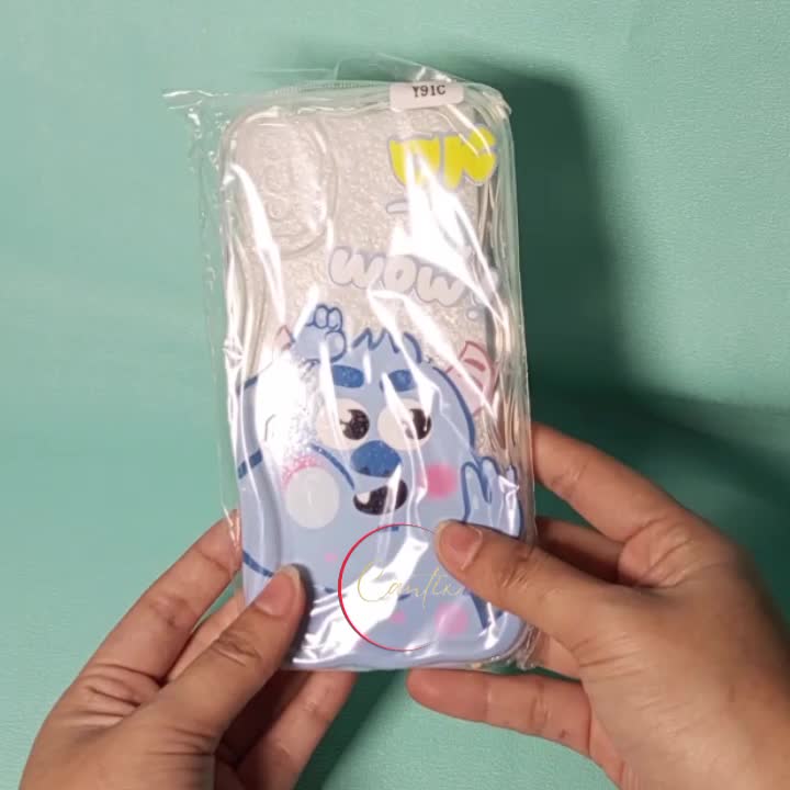 Case Op A1K A3X A57 A77S A5S A7 F9 A12 A11K A16 A16S A54S A17 A17K A15 A15S A5 A9 2020 A18 A38 4G A58 A3S  Casing Softcase Silicone Bening Clear Motif Cute Monsters Gelang Cantik
