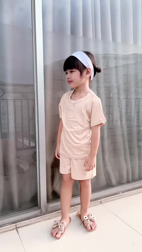 GOBASIC KIDS - Setelan Piyama Set Baju Tidur Anak Kaos 100% Katun Bambu Unisex 1-8 Tahun