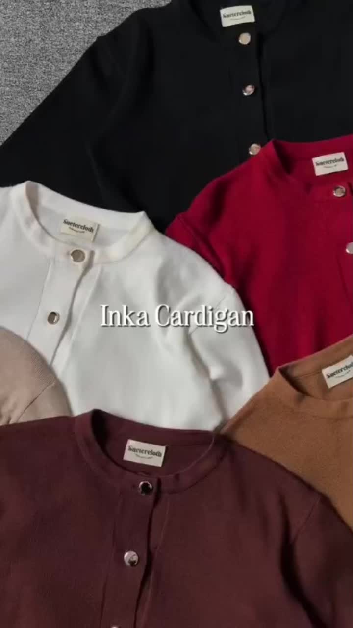 SUETERCLOTH - Inka knit cardigan / button cardigan / cardigan wanita / button knit cardigan / blouse knit / outer knit / knitwear / sweater