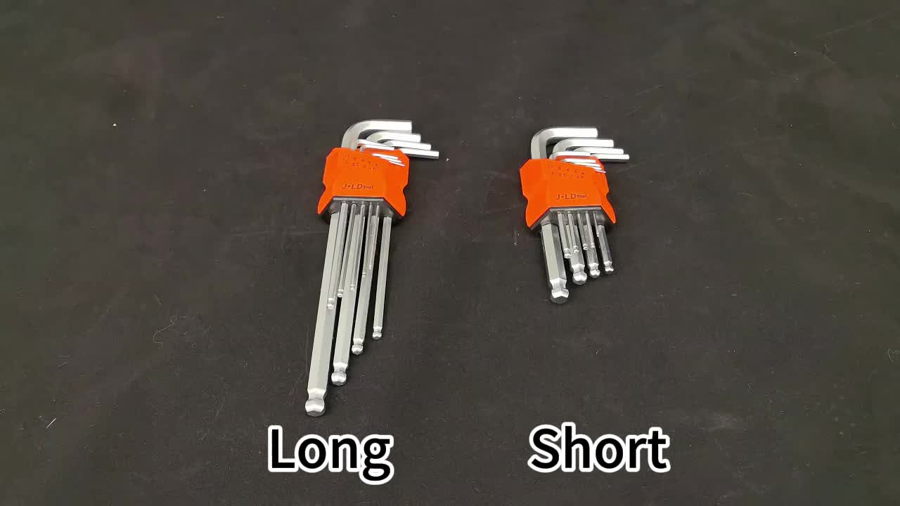 JLD Kunci L Hex 9pcs 1.5mm-10mm Kunci L 1 set komplit kunci l hexagonal