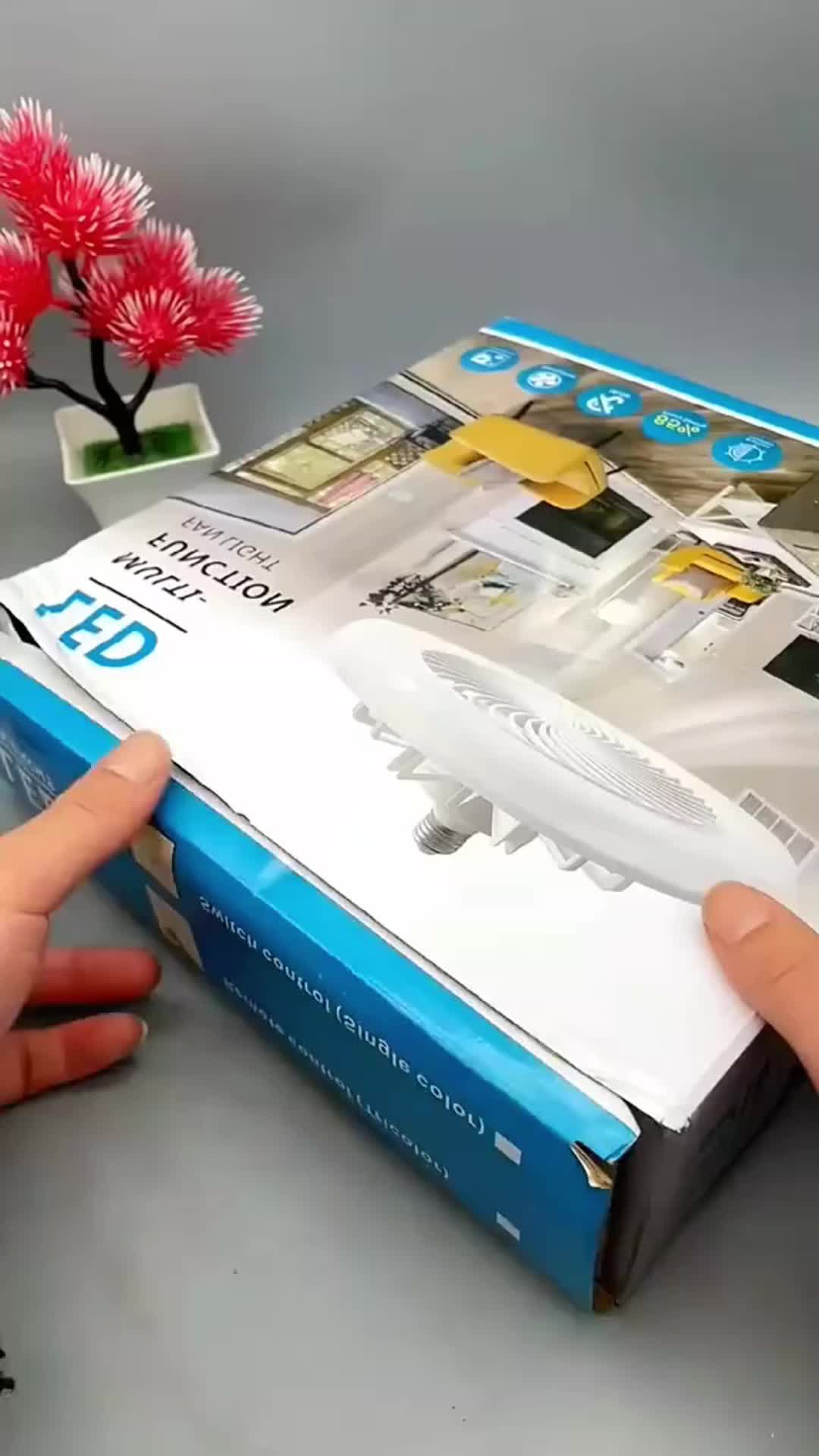 Lampu Kipas Angin Plafon Multifungsi Dengan Lampu 36W Fans Bohlam LED