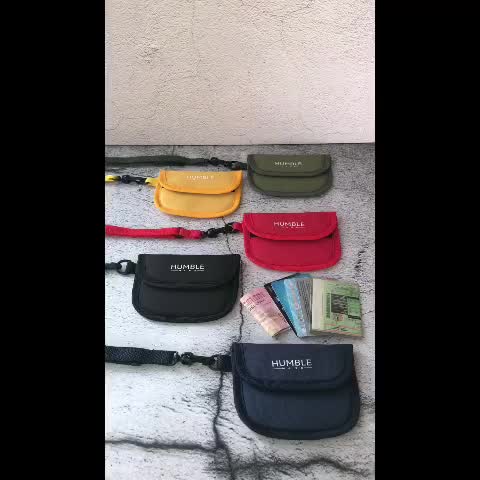 Humble Mans | Sling Pouch FELIX Velcro Dompet Kartu Koin Dompet STNK Dompet Kalung Mini