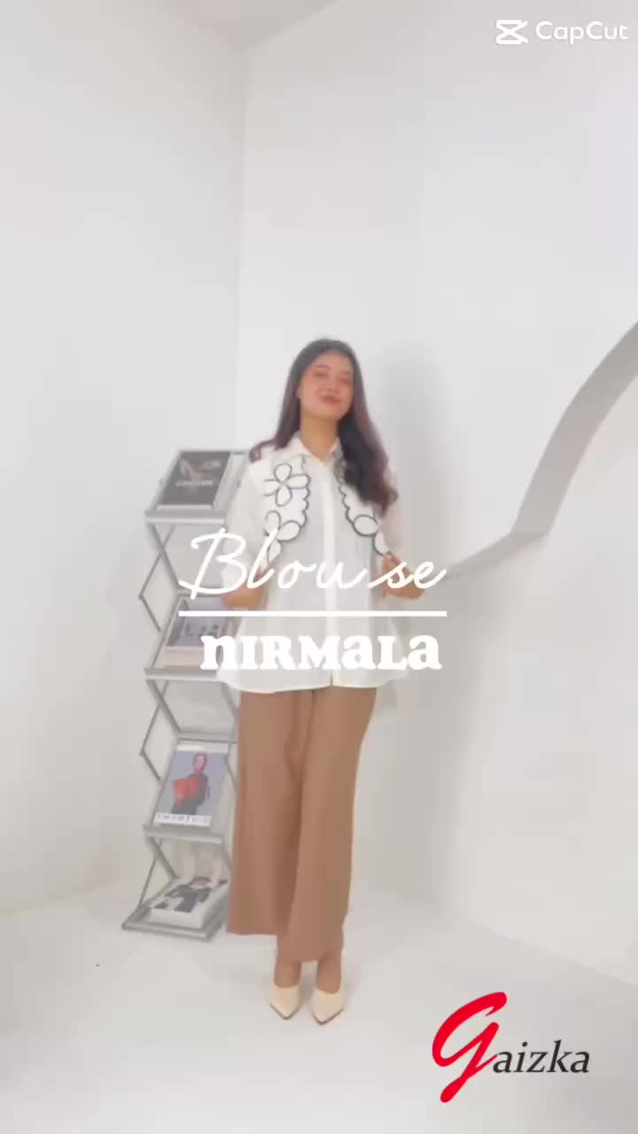 NIRMALA SHIRT - Ukuran S M L XL XXL 3XL 5L - Atasan Wanita Jumbo - Atasan Jumbo - Kemeja Wanita Big Size Oversize Casual Baju Dewasa Linen Panjang Katun Basic Kerah Hitam Navy Kerja
