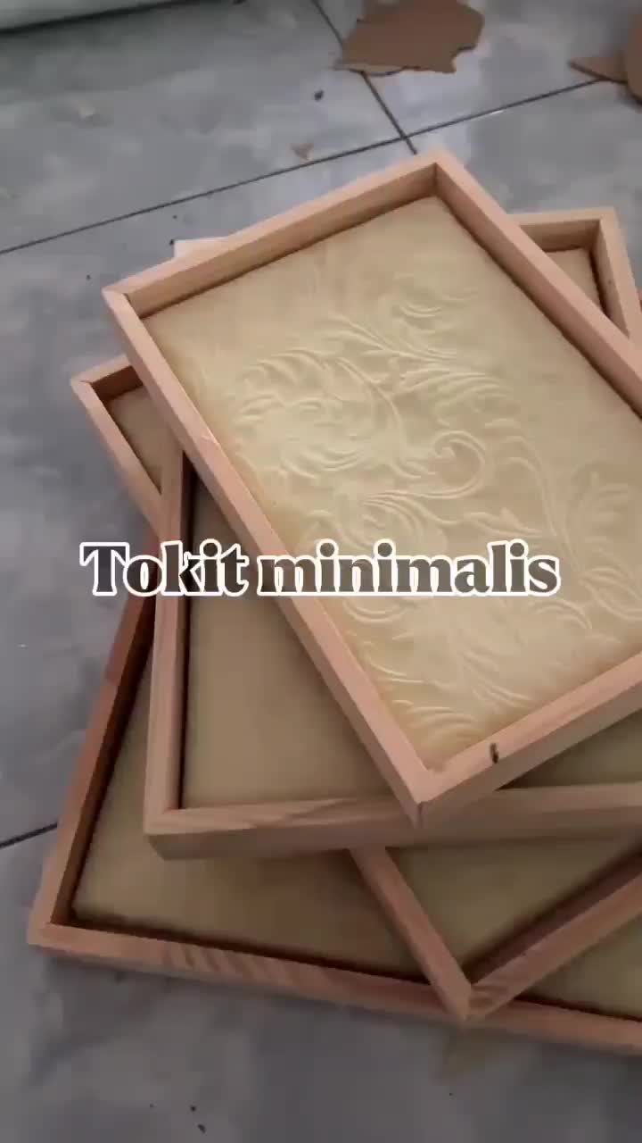 Alas Kotak Seserahan Pernikahan Bahan Sterofoam Kain Spoun Bunga - ECER Hantaran