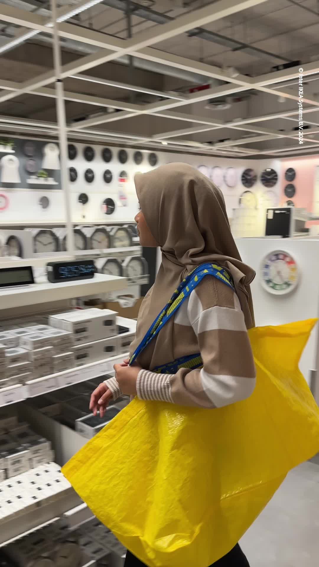 IKEA KLOCKIS Jam Multifungsi Disertai dengan Alarm dan Termometer