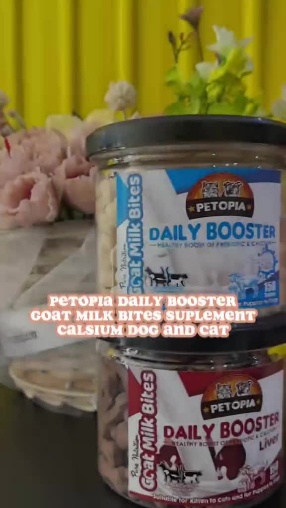 Petopia DAILY BOOSTER Goat Milk Bites Suplemen Kalsium Hewan Anjing