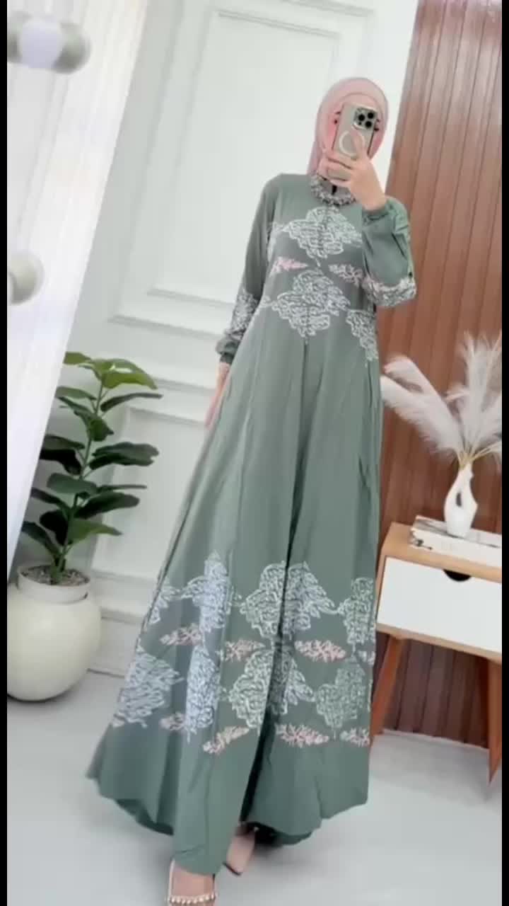 WINA CLOTH -  COD Gamis Twill Rayon Cap Malaman Gamis 2025 Model Terbaru Elegen Simple Gamis JUMBO LD 130 M L XL XXL XXXL