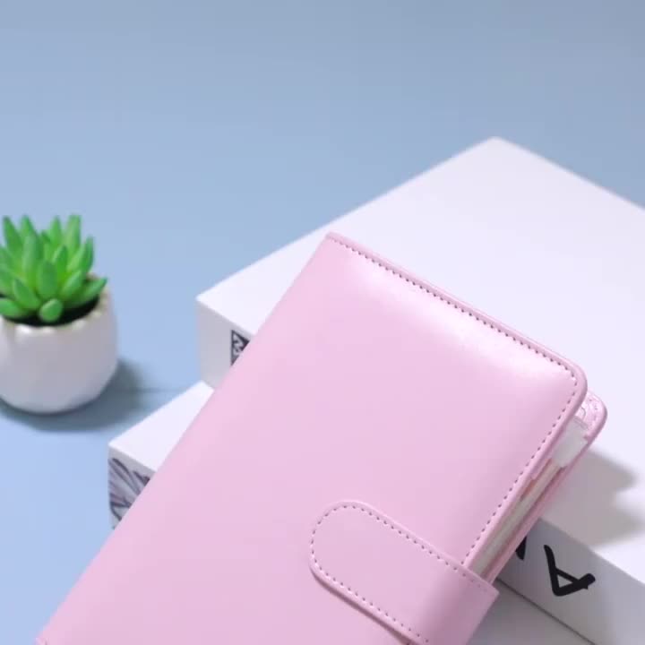 [COD] FH C1105 Pouch Tempat Uang A6 Zipper Pocket Binder Transparan 6 Hole