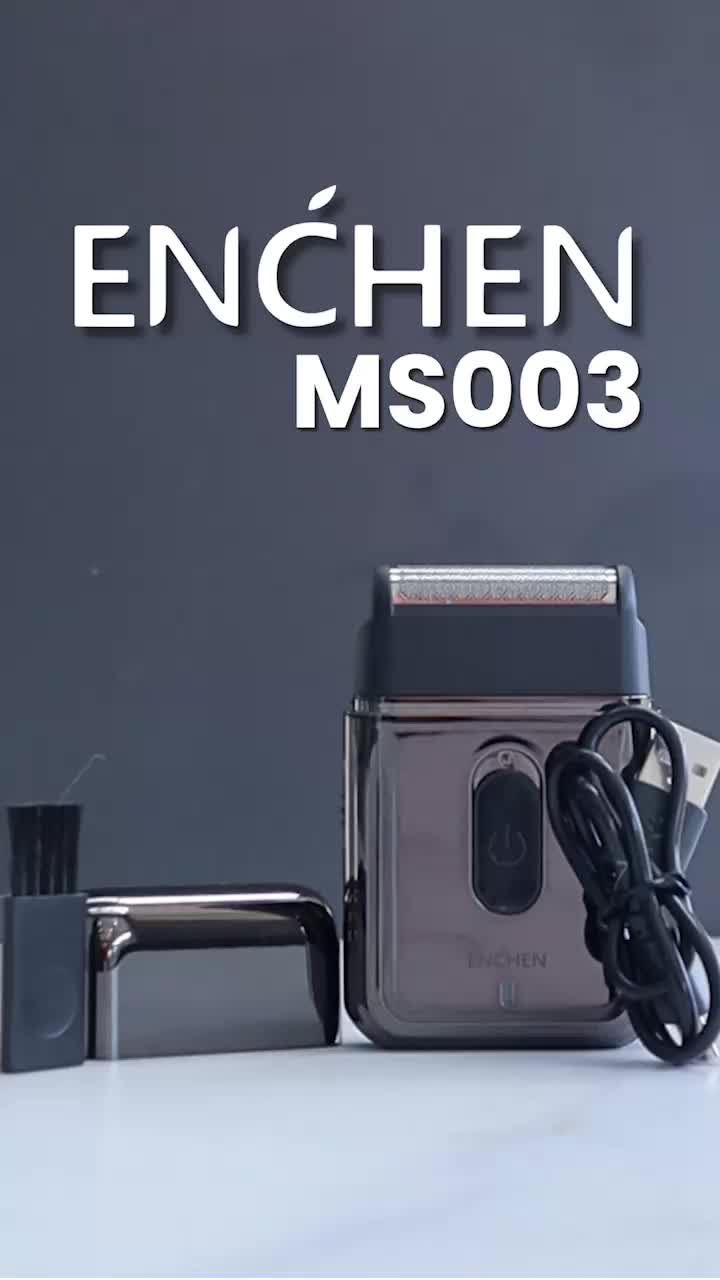 ENCHEN MS003 Alat Cukur Elektrik Alat Cukur Kumis Jenggot Portable Slim mini Electric Shaver Pencukur Hitam
