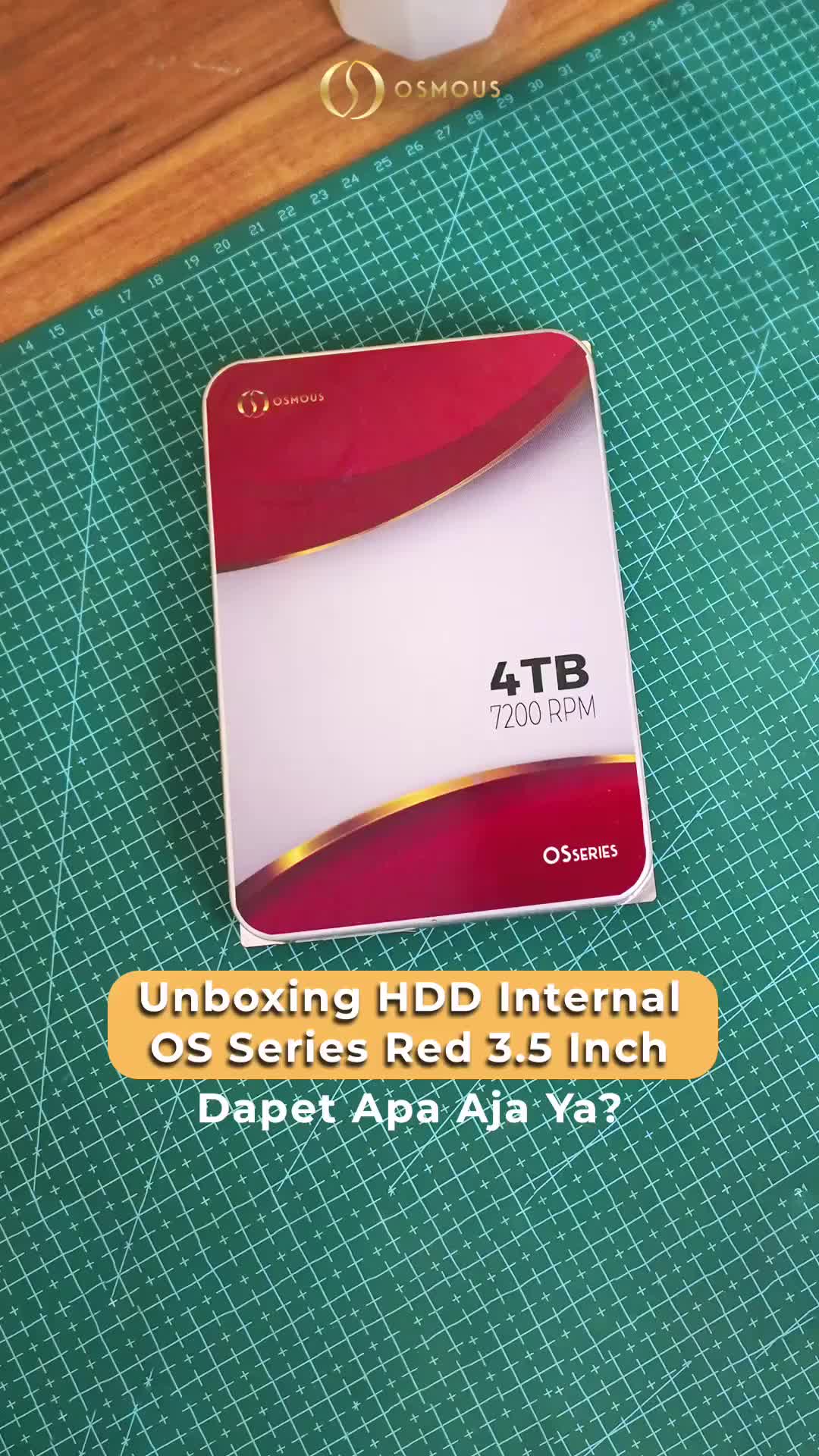 Osmous Red Hardisk HDD Internal PC 500GB 7200RPM SATA 3.5" - 2 Years Warranty