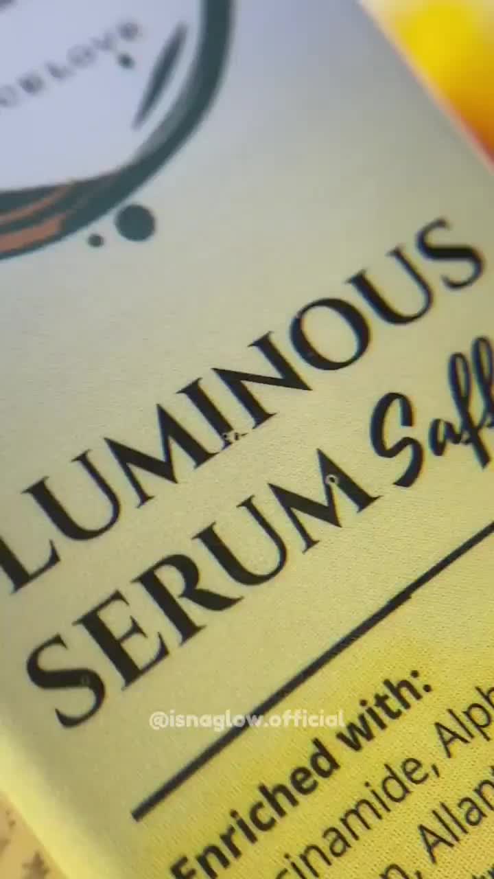 Serum luminous Safron ISNAGLOW Pencerah Hitam Kerutan