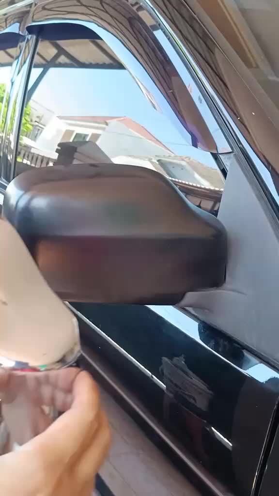 Cover Spion Mobil Panther Kapsul Chrome/Carbon + Lampu Sein Nyala Kuning cover spion isuzu panther crome