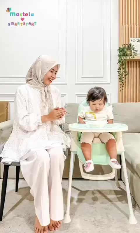 MASTELA My Macaron Chair (Baby Booster Seat & High Chair) 6in1 Glowing Stages Baby Chair - Kursi Bayi & Anak - Kursi Makan Anak - Folding Booster Seat luxury high chair