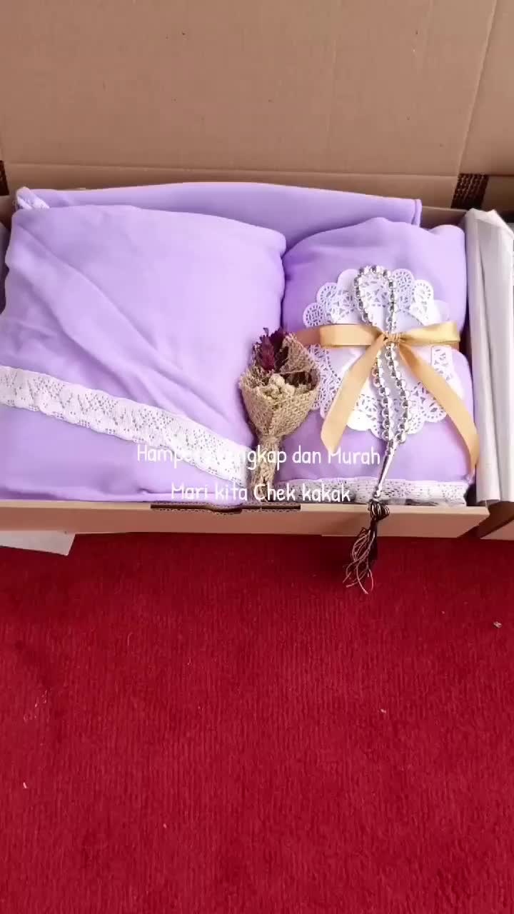 Hampers Ulang Tahun Set Mukena / Kado Mukenah Dewasa Katun  Jumbo Dewasa Renda / Kado Pernikahan Hantaran Seserahan Pernikahan / Hampers Lebaran Seperangkat Alat Sholat / Wisuda / Hampers Ibu Guru Mukena Super bouquet  mukenah Ramadhan Murah viscose