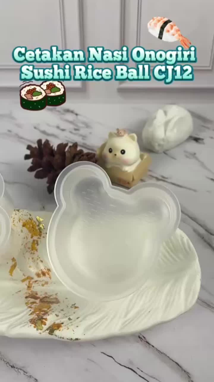 Momosee Cetakan Nasi Bento Sushi Bekal Anak Karakter Kartun1 Pcs Alat Cetakan Nasi Telur Onigiri Peralatan Makan Anak CJ12