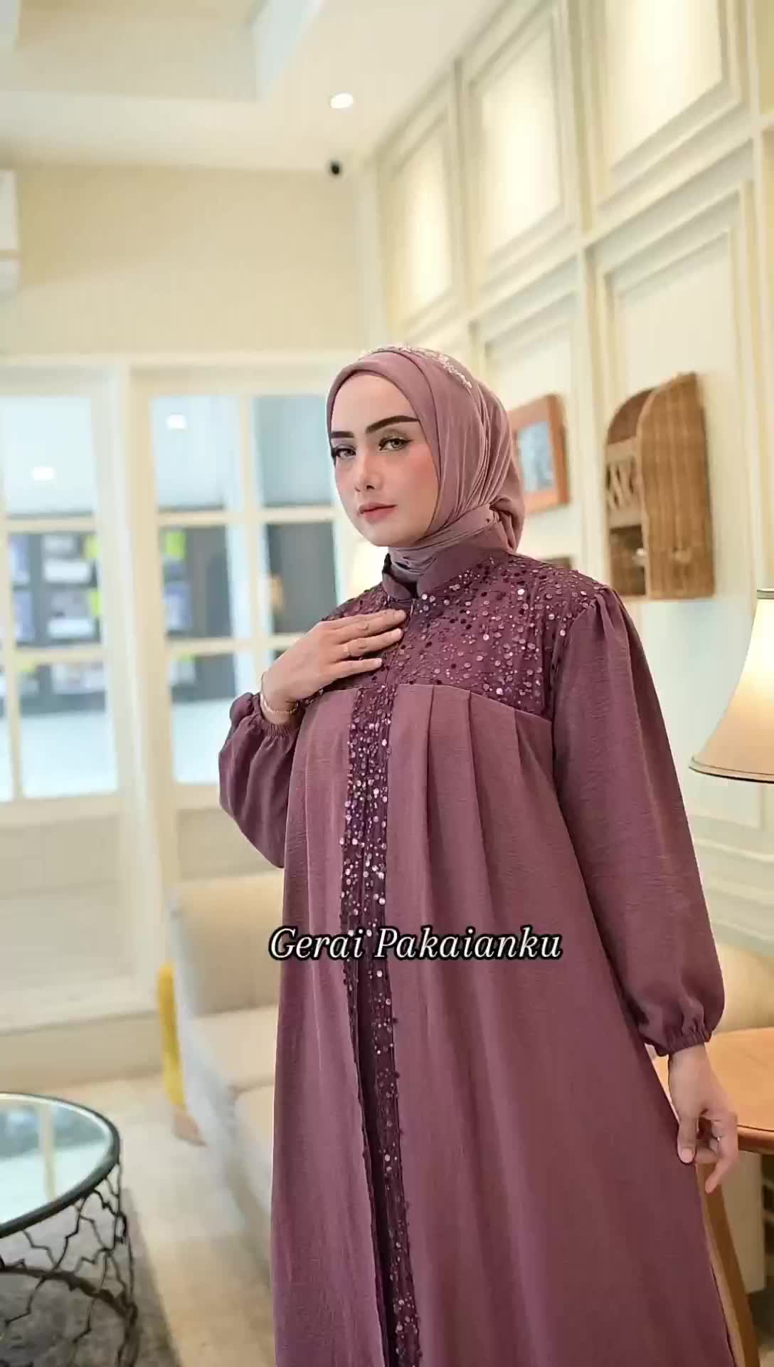 Selindra Abaya Dress Gamis Crinkle Airflow