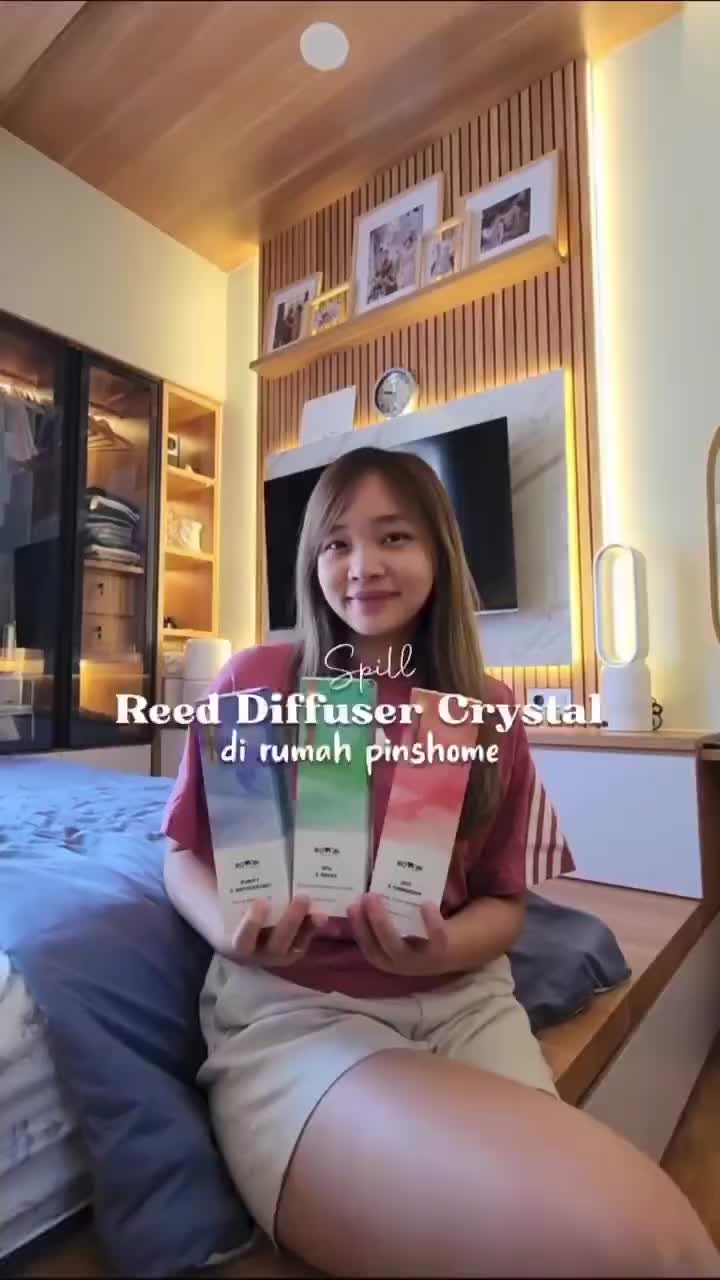 Bowin Reed Diffuser Crystal - Aromaterapi Pengharum Ruangan Essential Oil Plastik