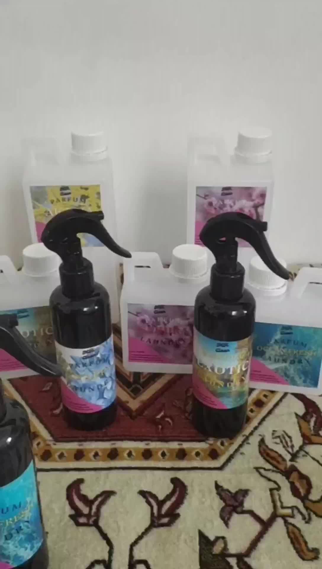 Parfum Laundry Kemasan Spray Pewangi Pakaian 250ml Tidak Kuning Di Baju