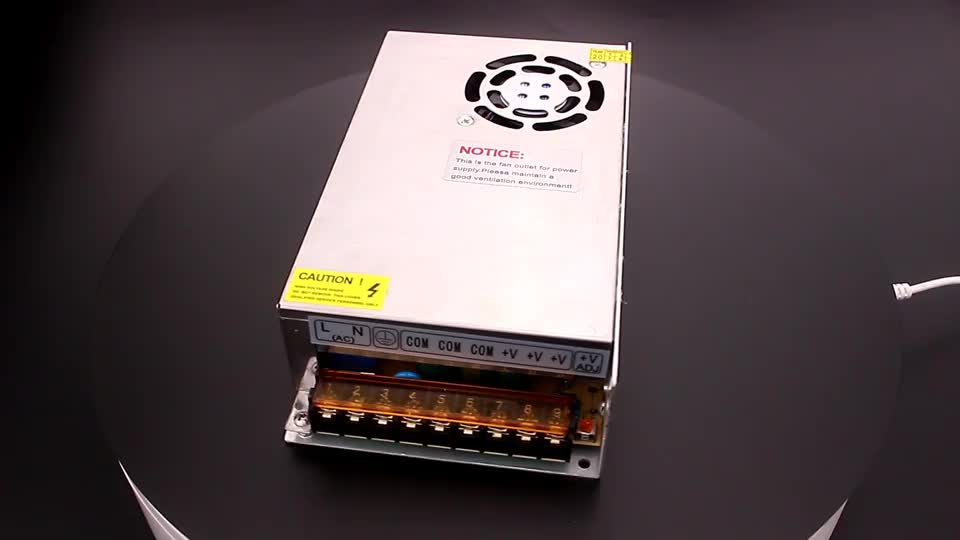 Power Supply Switching 12V 30A 360W Adapter Trafo PSU kipas Untuk CCTV LED Strip + kabel buntung