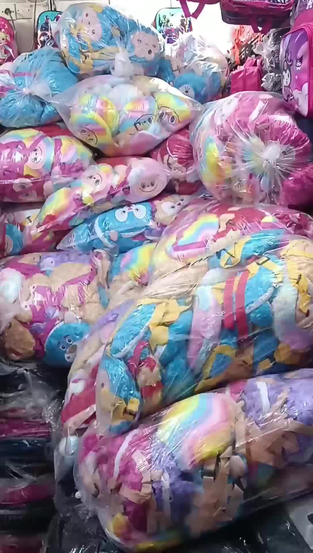 tas boneka labubu tas labubu bahan busa banyak motif dan warna tas selempang lucu tas Wanita