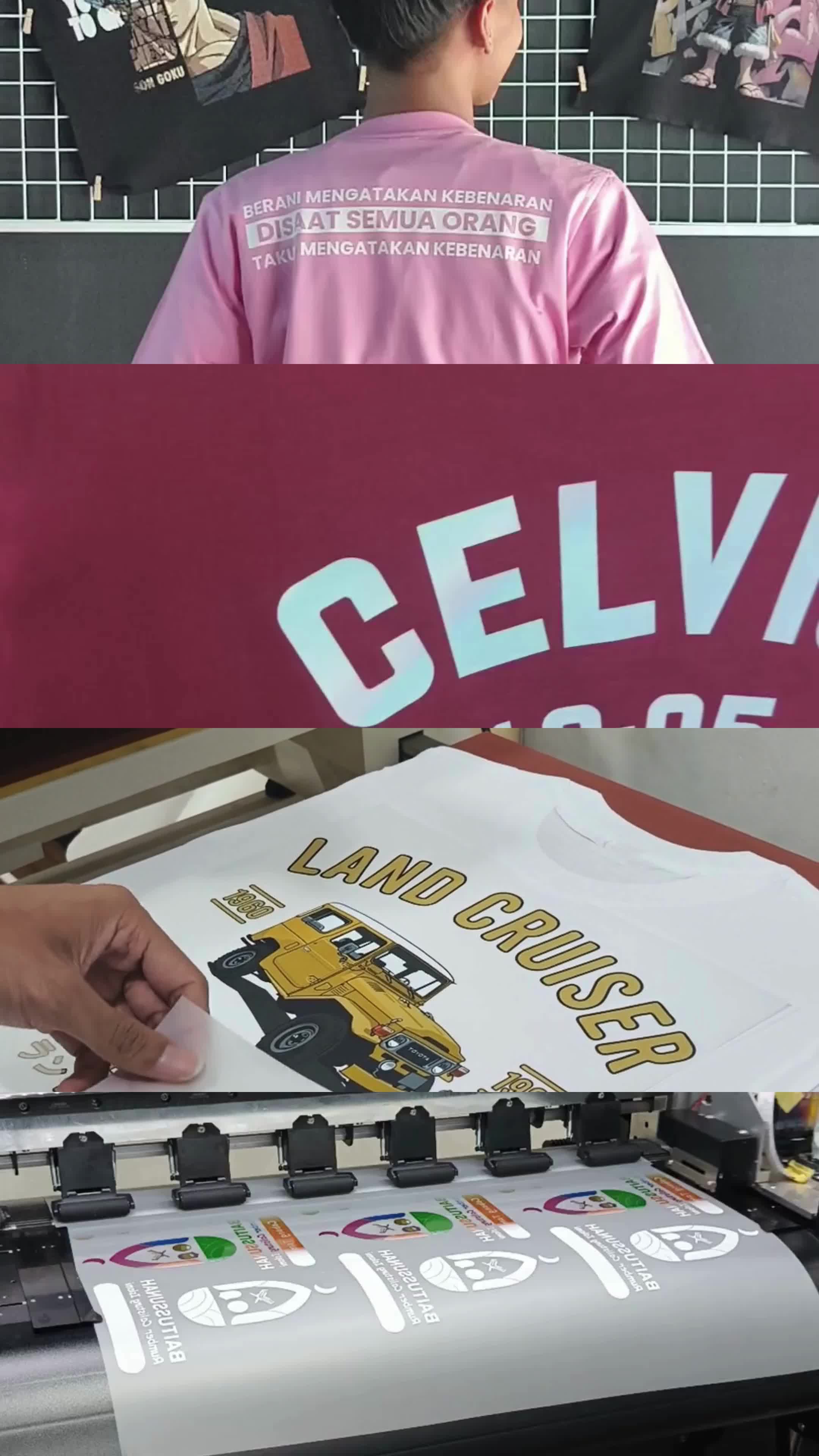 SKB Sablon Kaos Custom Katun Kombed 24S T-Shirt Premium Catton Combed Kaos Distro Laki-laki dan Pemempuan Dewasa Baju Pendek Sablon DTF Design Sendiri Unisex Combed Pria Custom Oblong Keren Tebal