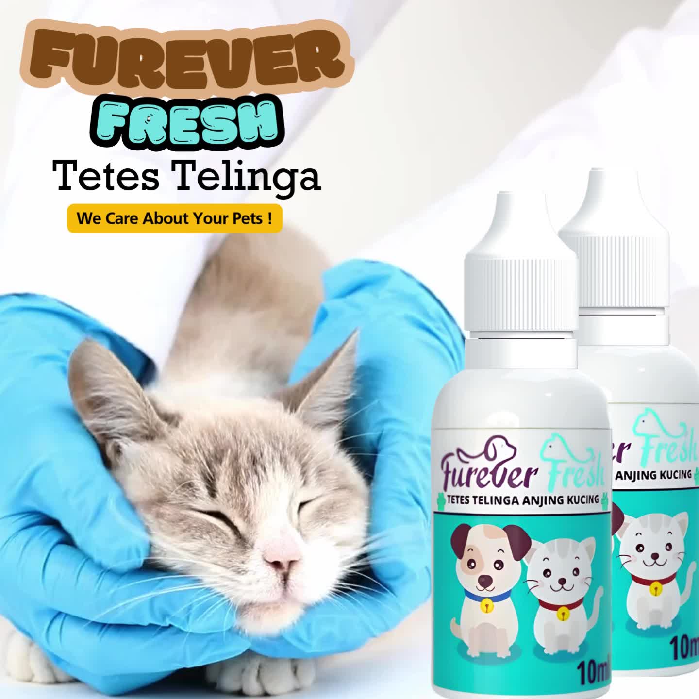 Furever Fresh Obat Tetes Telinga Kucing & Anjing CHOMEL