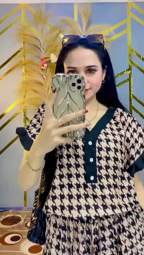 One Set Wanita Rayon Premium / Setelan Celana Pendek / Baju Tidur Kancing V-neck Busui Friendly / Piyama Monocrom Vivi set Baju Dewasa