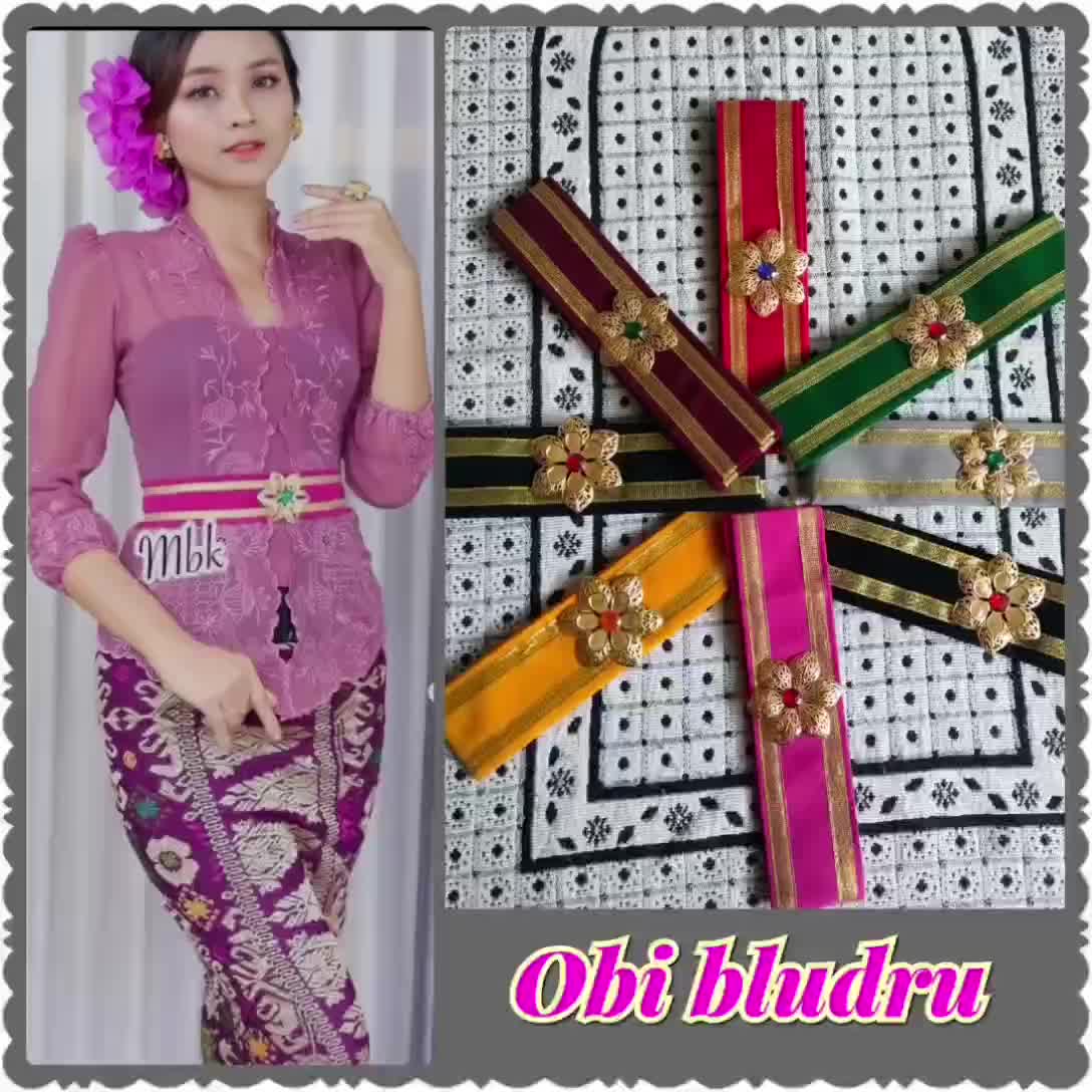 Obi bludru / ikat pinggang / sabuk kebaya / senteng Gesper