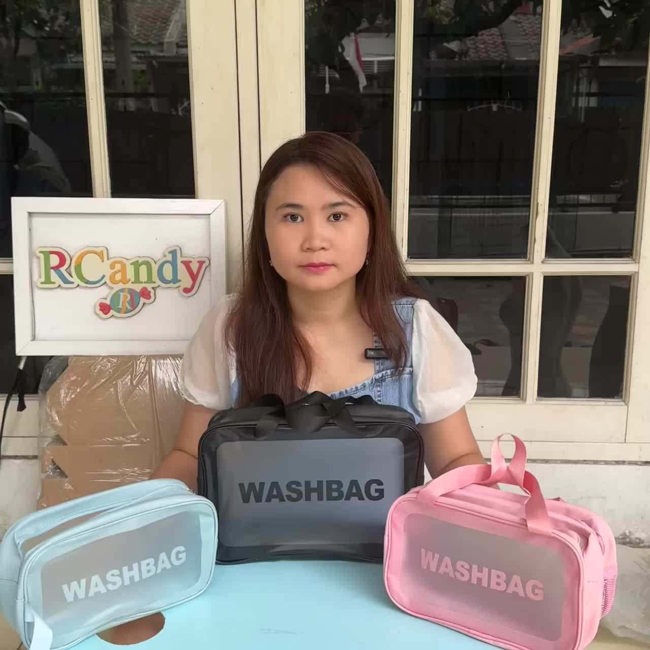 Washbag Tas Make up Pouch Alat Mandi Waterproof Unisex