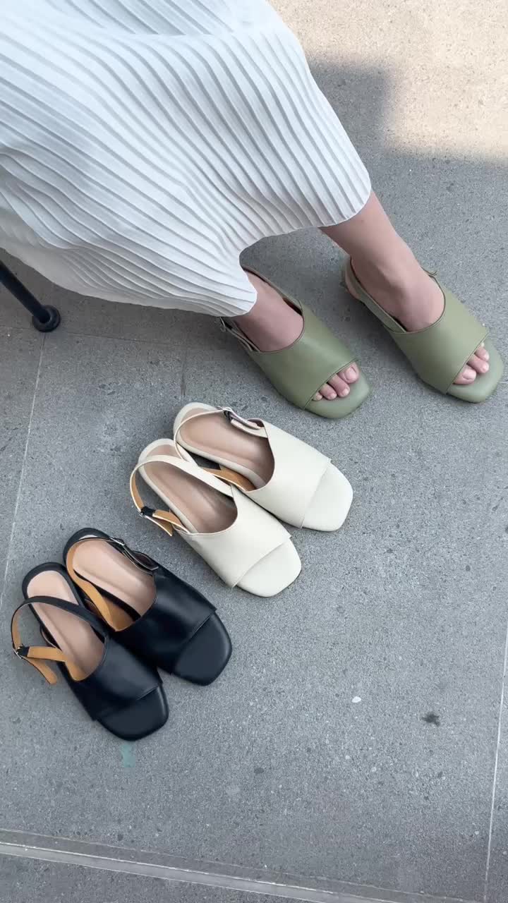 Mimosa Heels Wanita Hak 3cm Size 36-46 Garansi 60 hari Hitam Karet