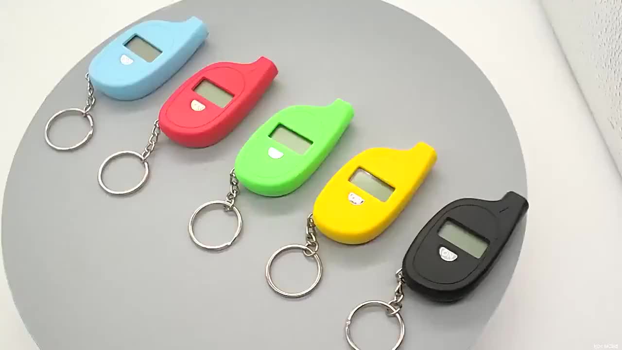 Alat ukur tekanan ban Pengukur Ban Mini Layar Lcd Digital Pengukur Tekanan Udara Ban Mobil Meteran Ban Mobil Motor Baru Car