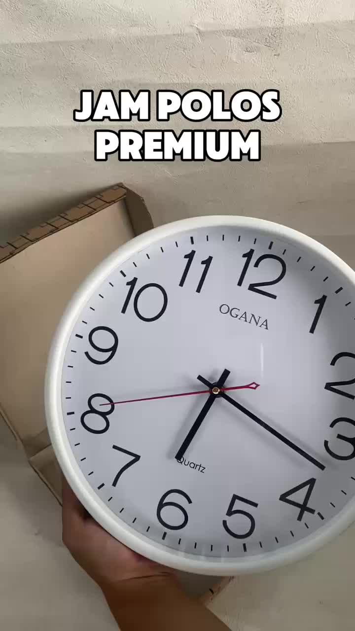 Jam Dinding JUMBO Tebal Polos Diameter 32CM / Jam Dinding Minimalis Ogana Mesin Quartz / Jam Dinding Analog Jam Dinding Aesthetic Hiasan Dinding