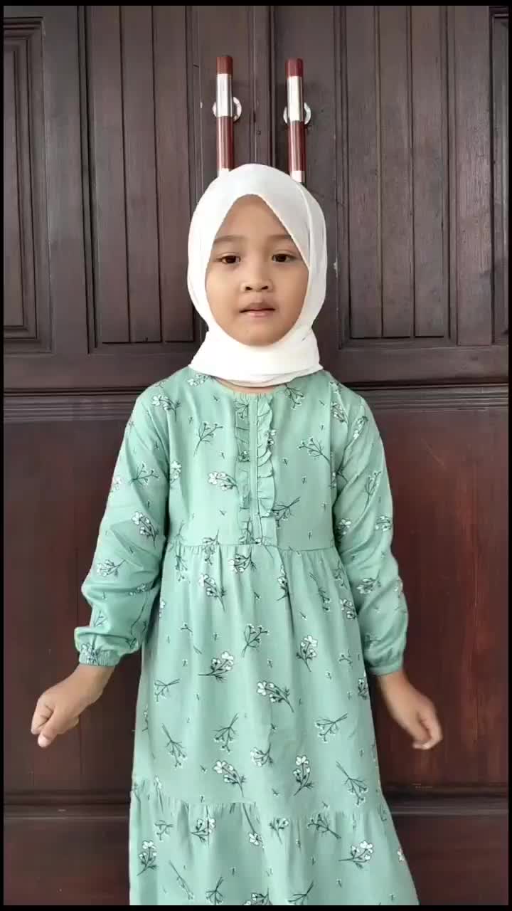 Gamis anak perempuan usia 1 - 6 tahun